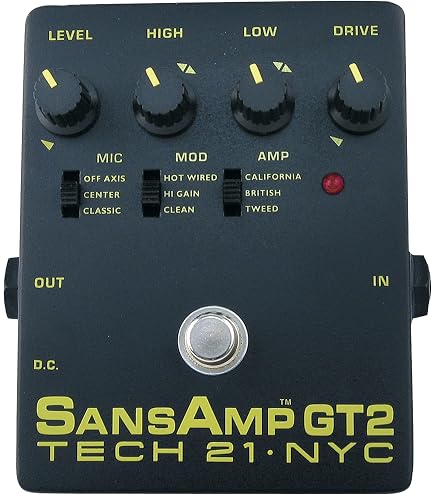Amazon.com: Tech 21 SansAmp Classic Tube Amp Emulator Pedal